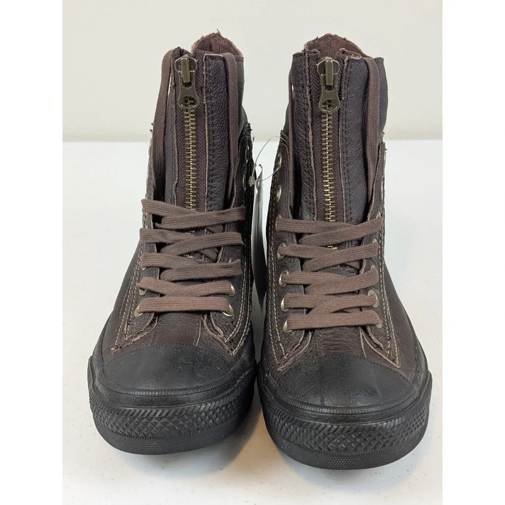 Converse Men's Chuck Taylor All Stars Combat Boot Brown Leather Size 6.5 Read